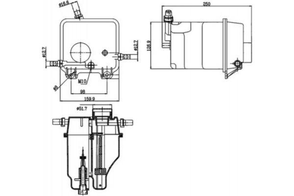 Mahle Δοχείο διαστολής, Ψυκτικό Υγρό - Crt 125 000S