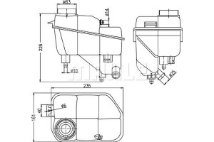 Mahle Δοχείο διαστολής, Ψυκτικό Υγρό - Crt 202 000S