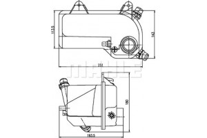 Mahle Δοχείο διαστολής, Ψυκτικό Υγρό - Crt 204 000S
