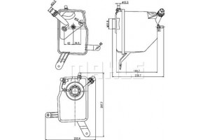 Mahle Δοχείο διαστολής, Ψυκτικό Υγρό - Crt 205 000S