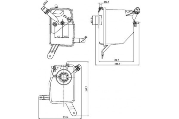 Mahle Δοχείο διαστολής, Ψυκτικό Υγρό - Crt 205 000S