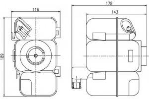 Mahle Δοχείο διαστολής, Ψυκτικό Υγρό - Crt 206 000S