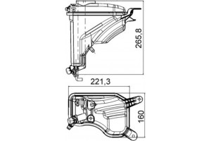 Mahle Δοχείο διαστολής, Ψυκτικό Υγρό - Crt 207 000S