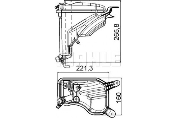 Mahle Δοχείο διαστολής, Ψυκτικό Υγρό - Crt 207 000S