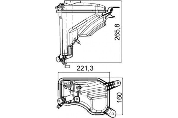 Mahle Δοχείο διαστολής, Ψυκτικό Υγρό - Crt 207 000S
