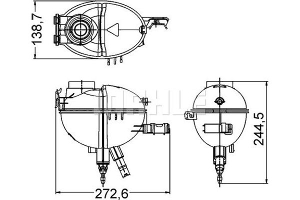 Mahle Δοχείο διαστολής, Ψυκτικό Υγρό - Crt 209 000S