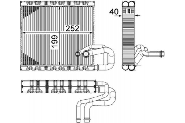 Mahle Εξαεριωτής, Σύστημα Κλιματισμού - Ae 106 000P