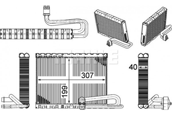 Mahle Εξαεριωτής, Σύστημα Κλιματισμού - Ae 121 000P