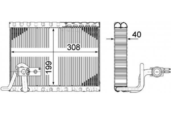 Mahle Εξαεριωτής, Σύστημα Κλιματισμού - Ae 124 000P
