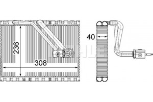 Mahle Εξαεριωτής, Σύστημα Κλιματισμού - Ae 127 000P