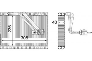 Mahle Εξαεριωτής, Σύστημα Κλιματισμού - Ae 127 000P