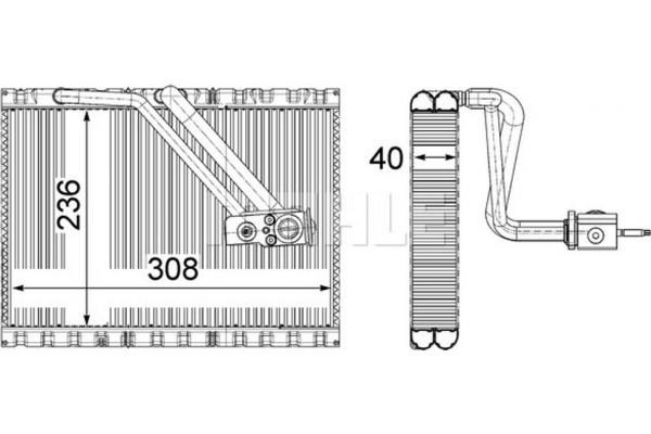 Mahle Εξαεριωτής, Σύστημα Κλιματισμού - Ae 127 000P