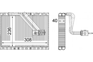 Mahle Εξαεριωτής, Σύστημα Κλιματισμού - Ae 128 000P