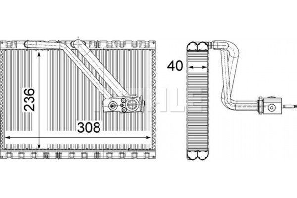 Mahle Εξαεριωτής, Σύστημα Κλιματισμού - Ae 128 000P