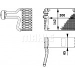 Mahle Εξαεριωτής, Σύστημα Κλιματισμού - Ae 66 000P