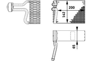 Mahle Εξαεριωτής, Σύστημα Κλιματισμού - Ae 66 000P