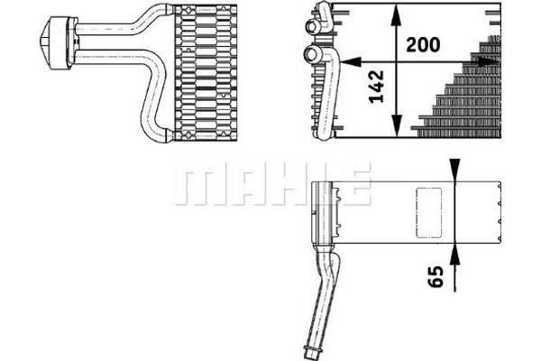 Mahle Εξαεριωτής, Σύστημα Κλιματισμού - Ae 66 000P