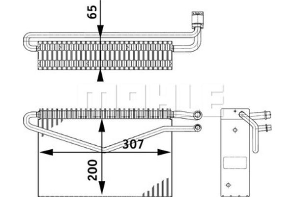 Mahle Εξαεριωτής, Σύστημα Κλιματισμού - Ae 67 000P