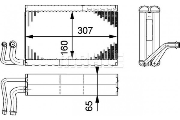 Mahle Εξαεριωτής, Σύστημα Κλιματισμού - Ae 68 000P