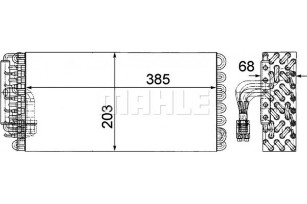 Mahle Εξαεριωτής, Σύστημα Κλιματισμού - Ae 72 000P