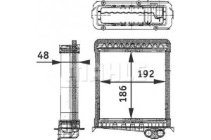 Mahle Εναλλάκτης θερμότητας, Θέρμανση Εσωτερικού Χώρου - Ah 106 000P