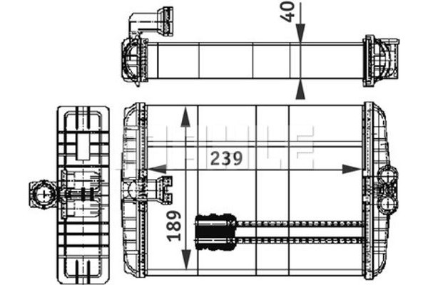 Mahle Εναλλάκτης θερμότητας, Θέρμανση Εσωτερικού Χώρου - Ah 110 000P