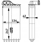 Mahle Εναλλάκτης θερμότητας, Θέρμανση Εσωτερικού Χώρου - Ah 112 000P
