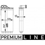 Mahle Εναλλάκτης θερμότητας, Θέρμανση Εσωτερικού Χώρου - Ah 112 000P