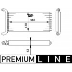 Mahle Εναλλάκτης θερμότητας, Θέρμανση Εσωτερικού Χώρου - Ah 113 000P