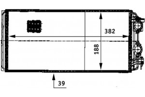 Mahle Εναλλάκτης θερμότητας, Θέρμανση Εσωτερικού Χώρου - Ah 122 000P