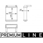 Mahle Εναλλάκτης θερμότητας, Θέρμανση Εσωτερικού Χώρου - Ah 128 000P