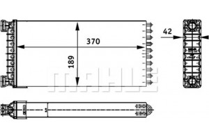 Mahle Εναλλάκτης θερμότητας, Θέρμανση Εσωτερικού Χώρου - Ah 130 000P