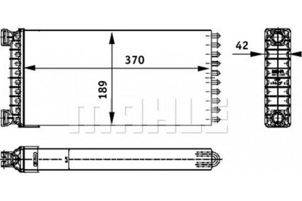 Mahle Εναλλάκτης θερμότητας, Θέρμανση Εσωτερικού Χώρου - Ah 130 000P
