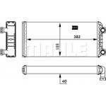 Mahle Εναλλάκτης θερμότητας, Θέρμανση Εσωτερικού Χώρου - Ah 133 000P