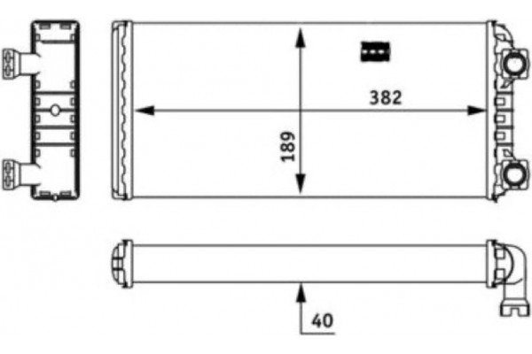 Mahle Εναλλάκτης θερμότητας, Θέρμανση Εσωτερικού Χώρου - Ah 133 000P Mahle Εναλλάκτης θερμότητας, Θέρμανση Εσωτερικού Χώρου - Ah 133 000P