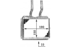 Mahle Εναλλάκτης θερμότητας, Θέρμανση Εσωτερικού Χώρου - Ah 139 000S
