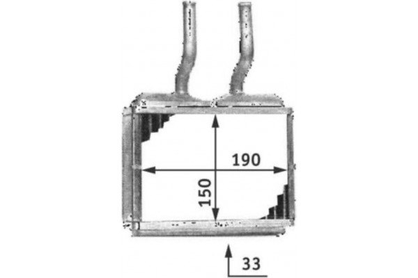 Mahle Εναλλάκτης θερμότητας, Θέρμανση Εσωτερικού Χώρου - Ah 139 000S