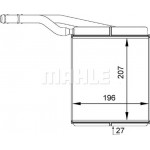 Mahle Εναλλάκτης θερμότητας, Θέρμανση Εσωτερικού Χώρου - Ah 143 000P