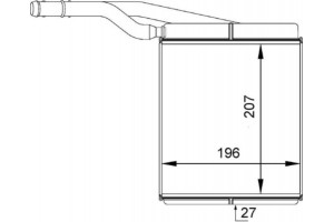 Mahle Εναλλάκτης θερμότητας, Θέρμανση Εσωτερικού Χώρου - Ah 143 000P