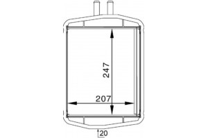 Mahle Εναλλάκτης θερμότητας, Θέρμανση Εσωτερικού Χώρου - Ah 152 000S