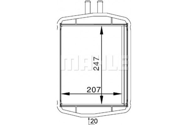 Mahle Εναλλάκτης θερμότητας, Θέρμανση Εσωτερικού Χώρου - Ah 152 000S