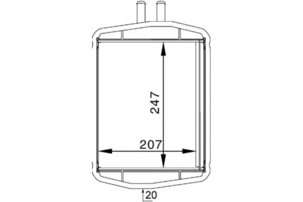 Mahle Εναλλάκτης θερμότητας, Θέρμανση Εσωτερικού Χώρου - Ah 152 000S
