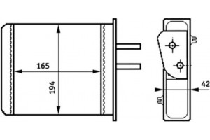Mahle Εναλλάκτης θερμότητας, Θέρμανση Εσωτερικού Χώρου - Ah 159 000S
