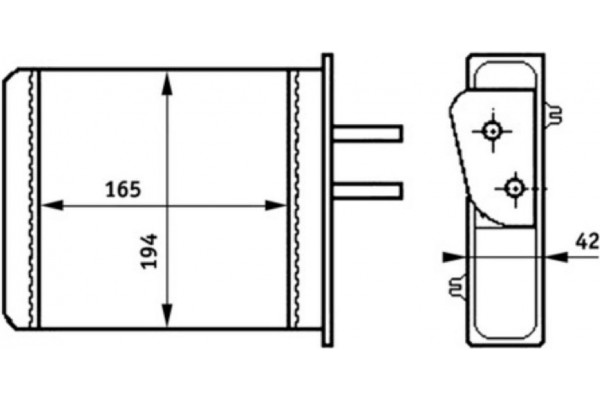 Mahle Εναλλάκτης θερμότητας, Θέρμανση Εσωτερικού Χώρου - Ah 159 000S