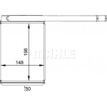 Mahle Εναλλάκτης θερμότητας, Θέρμανση Εσωτερικού Χώρου - Ah 165 000P