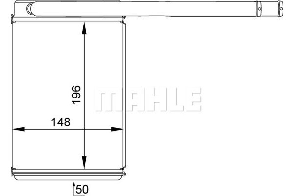 Mahle Εναλλάκτης θερμότητας, Θέρμανση Εσωτερικού Χώρου - Ah 165 000P