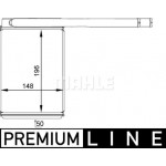 Mahle Εναλλάκτης θερμότητας, Θέρμανση Εσωτερικού Χώρου - Ah 165 000P