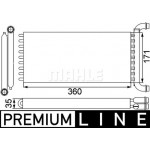 Mahle Εναλλάκτης θερμότητας, Θέρμανση Εσωτερικού Χώρου - Ah 166 000P