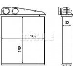 Mahle Εναλλάκτης θερμότητας, Θέρμανση Εσωτερικού Χώρου - Ah 16 000S