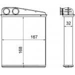 Mahle Εναλλάκτης θερμότητας, Θέρμανση Εσωτερικού Χώρου - Ah 16 000S